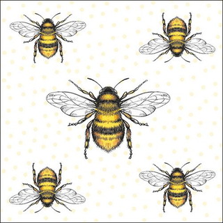 Ambiente Napkin Flying Bees