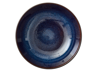 Bitz Salatschssel aus Steinzeug 24 cm Durchmesser schwarz/dunkelblau