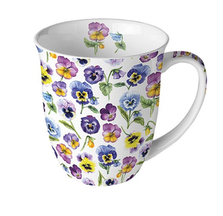 Ambiente Becher Pansy all over 0,4 L mehrfarbig