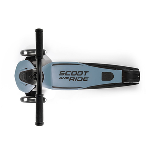 Scoot & Ride Highwaykick 5 Steel - Klappbares Kickboard mit LED-Rädern