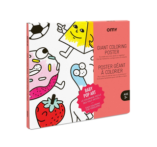 OMY Giant Coloring Poster, Baby Pop Art