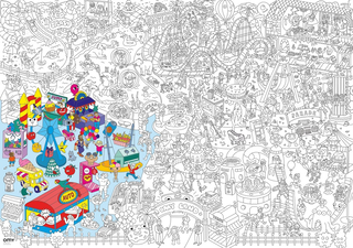 OMY Giant Coloring Poster, Funpark