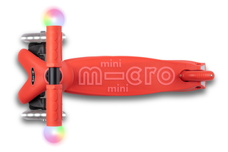 Micro Mini2Grow Deluxe Magic Scooter mit Sitz LED red