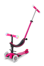 Micro Mini2Grow Deluxe Magic Scooter mit Sitz LED pink