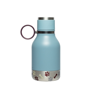 Asobu Hundetrinkflasche mit Napf 1 L Blau