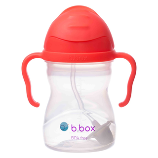 b.box Trinkflasche mit Trinkhalm 240 ml wassermelone