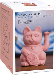 Donkey Lucky Cat Winkekatze Pink